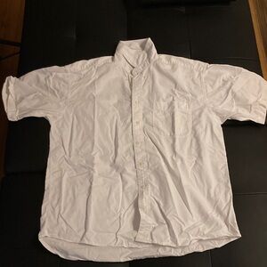 Men's Crisp White Casual Button-Down Shirt